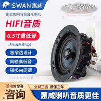 Home background music host ceiling speaker embedded narrow edge smart home control system set