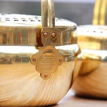 Wedding gun supplies copper stove wedding fire punch wedding fire chimney warmer hand and foot stove copper brazier prosperous fire plate dowry