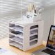 Cornwaz file rack multi-layer information office supplies storage classification office desktop storage box storage box