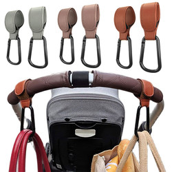 New 2pcs Baby Stroller Hook Soft PU Leather Pram Hooks Baby