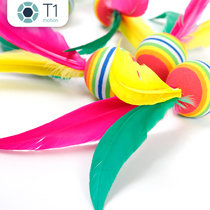 Badminton racket three-hair ball beef tendon ball durable high bouncy ball shuttlecock special ball set of 15
