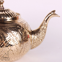 Pakistani copper antique carving pure solid brass kettle wine pot teapot milk teapot copper teapot tableware