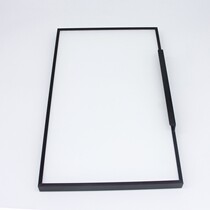 Light luxury narrow edge aluminum alloy wardrobe glass door wine cabinet door aluminum frame door glass door bookcase minimalist style