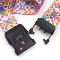 Luggage tie-down straps securely fixed checked travel protection box with cross-reinforced straps