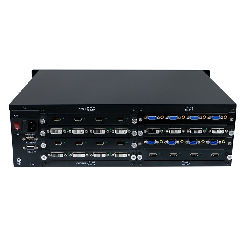 3U port quasi-hybrid interface HDMI DVI HD 4 pick up G one board card input and output matrix signpost host shell-Taobao