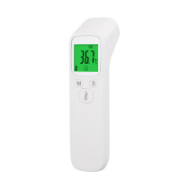 Spot impulse non-contact infrared temperature measurement cross-border flat-panel three-color household thermometer temperature gun