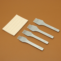 French chop European style mirror polished bevel chop diy handmade leather sewing punching tool 3 38 3 85 spacing