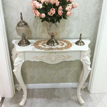 New european style entrance table entrance cabinet fashionable wall table semicircular entrance table decoration p decoration table simple foyer