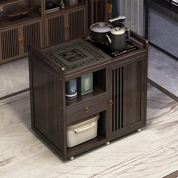 Tea table, living room, home, new chinese tea table, multi-functional tea cabinet, tea set, tea table, a complete set of mobile tea table edge table