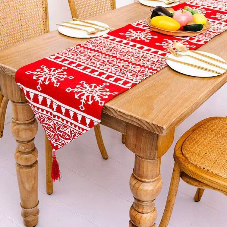 NNew Year tSable runner New Year tablecloth dining-table d