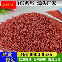 Colored ceramic particles anti-slip pavement floor materials aggregate glue adhesive asphalt road X surface color changing agent application