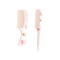 Pack of 2 childrens combs for little girls to comb their hair plastic pick combs for baby girls to tie their hair cute cartoon combs