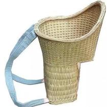 Sichuan characteristic craftsmanship pure handmade bamboo basket with bamboo back and R-woven bamboo basket for baby dolls