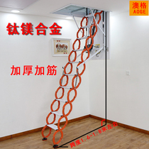 Direct sales new product remote control electric h-electric thickened attic folding telescopic staircase home hidden indoor automatic lifting