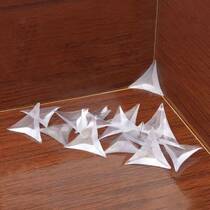 Transparent crystal dust-proof corner integral cabinet furniture silicone corner drawer corner wardrobe corner sticker three-leg rubber dust-proof