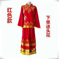 Spot quick-release ethnic dance costumes for middle-aged and elderly fan dance costumes summer skirts and yangko costumes for adults square