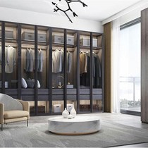 Customized minimalist narrow frame tempered glass cabinet door aluminum frame glass door swing door wine cabinet door bookcase door wardrobe door