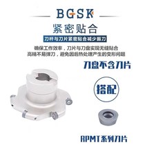 TMR round nose T-slot three-side edge cutter head Arc groove three-side edge CNC milling cutter head R3 R4 R5 R6