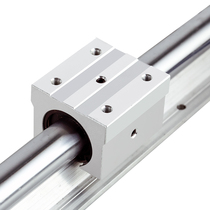 Precision R-to-aluminium w optical axis SB linear guide rail slider opening set slide track cylindrical woodworking push bench saw slide rail