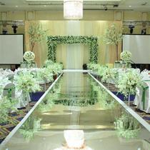 Wedding mirror carpet thickened glossy wedding celebration wedding catwalk I stage double-sided reflector panel disposable