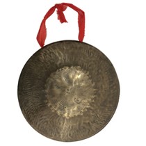 21cm high school bass green Y bronze hand gong quality loud brass gong bronze musical instrument folk score old brass gong water soundtrack