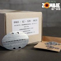 Germany imported German original outdoor unmatched T steel metal identity custom name brand necklace pendant dog tag rust