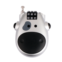 Mini retractable wire rope combination lock travel anti-theft safety lock fitness bike lock extended wire cable padlock