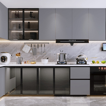 Oil sand glass door aluminum frame small wick glass door narrow frame wardrobe door leaf screen cabinet glass cabinet door customization