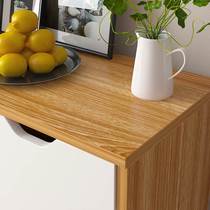 Shidai Home Sideboard Tea Cabinet T Storage Cabinet Wooden Simple Cabinet Cupboard Caribbean Pine Warm White