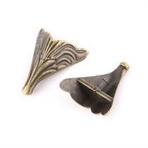 8PCS 20x26mm Antique Corner Protectors Bronze Tone Case Box
