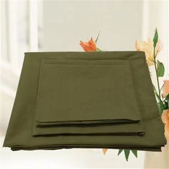 Three-piece set of students' military training bedding military green sheets and quilt covers dormitory single quilt u mattress set six-piece set