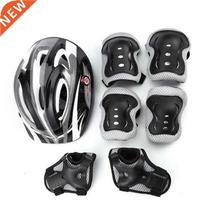 7Pcs Set Cycling Skating Protective Gear Pads Knee Elbow Pad