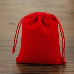 레드 벨벳 가방 보석 보석 브로케이드 가방 S 드로 스트링 트렁크 보관 가방 i 휴대폰 코인 가방이 맞춤형 인쇄 할 수 있습니다.