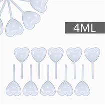 50pcs Set 4ML Plastic Pipettes Heart Shaped Squeeze Transfer