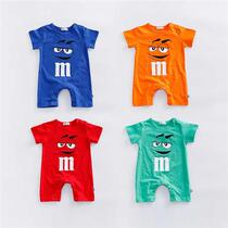 Free Shipping Candy Colorful Baby Boy Short Rompers Chocolat