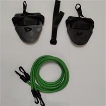 Swimming land training f device paddling arm simulation training device paddling hand fin elastic band rowing palm tensioner pulling force