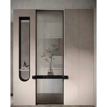 Imported Japanese minimalist glass cabinet n door extremely narrow aluminum frame glass door Changhong tempered glass wardrobe wine cabinet bookcase