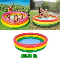 Round Infratable Swimming Pool Water Paddling Pool for Kids