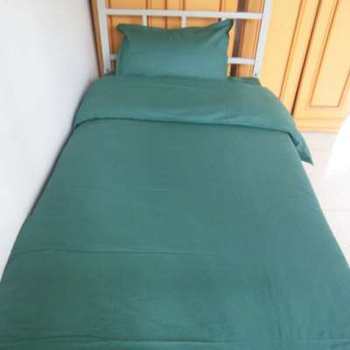New product student unit dormitory top n bottom bunk single p bedding h pure cotton olive green bed sheet quilt cover pillow