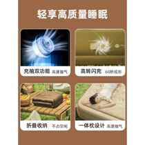 Thickened self-folding inflatable mattress single and double folding household floor-tide outdoor inflatable camping portable anti-padding sleeping mat