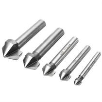 3 Flute 90 Degree Countersink Drill Bit Set Round Wood Steel