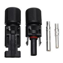 1 Kit 10 pcs Black DC 1000V Female Male Solar Panel Cable Co