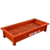 New product fire solid electric wooden barrel household quick-heat v-foot roasting stove roasting heater heater roasting foot box stove to warm feet