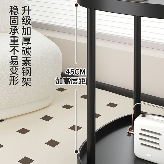 沙发边几家用移动茶几小推车床头置物架现代简约桌子迷你阳台户型