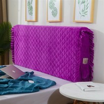 Simple all-inclusive a bedside cover bedside dust cover elastic soft bag removable and washable protective leather backrest cover bed cloth
