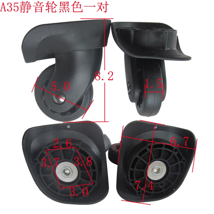 Mật khẩu hành lý hộp cứng bánh xe đẩy trường hợp bánh xe hành lý phổ biến hành lý phụ kiện vali bánh xe sửa chữa phụ tùng - Phụ kiện hành lý