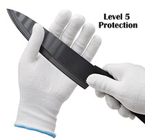 2021 anti-cut HPPE 5-cut cut-proof gloves cut-proof children adult gloves gray-white gloves