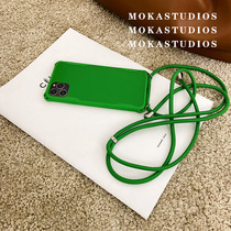 MOKA original design you need 12promax summer color hanging rope 11 phone shell can be obliquely satined with neck XS