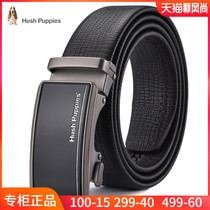 Leisure walk belt mens leather automatic buckle mens belt first layer cowhide young people business pants tide