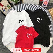 Fried Street Kiss pros 2021 new tide family Three-mouth Four-mouth t-shirt Mother woman dress Spring Summer Dress Ocean Air Pure Cotton Short Sleeves